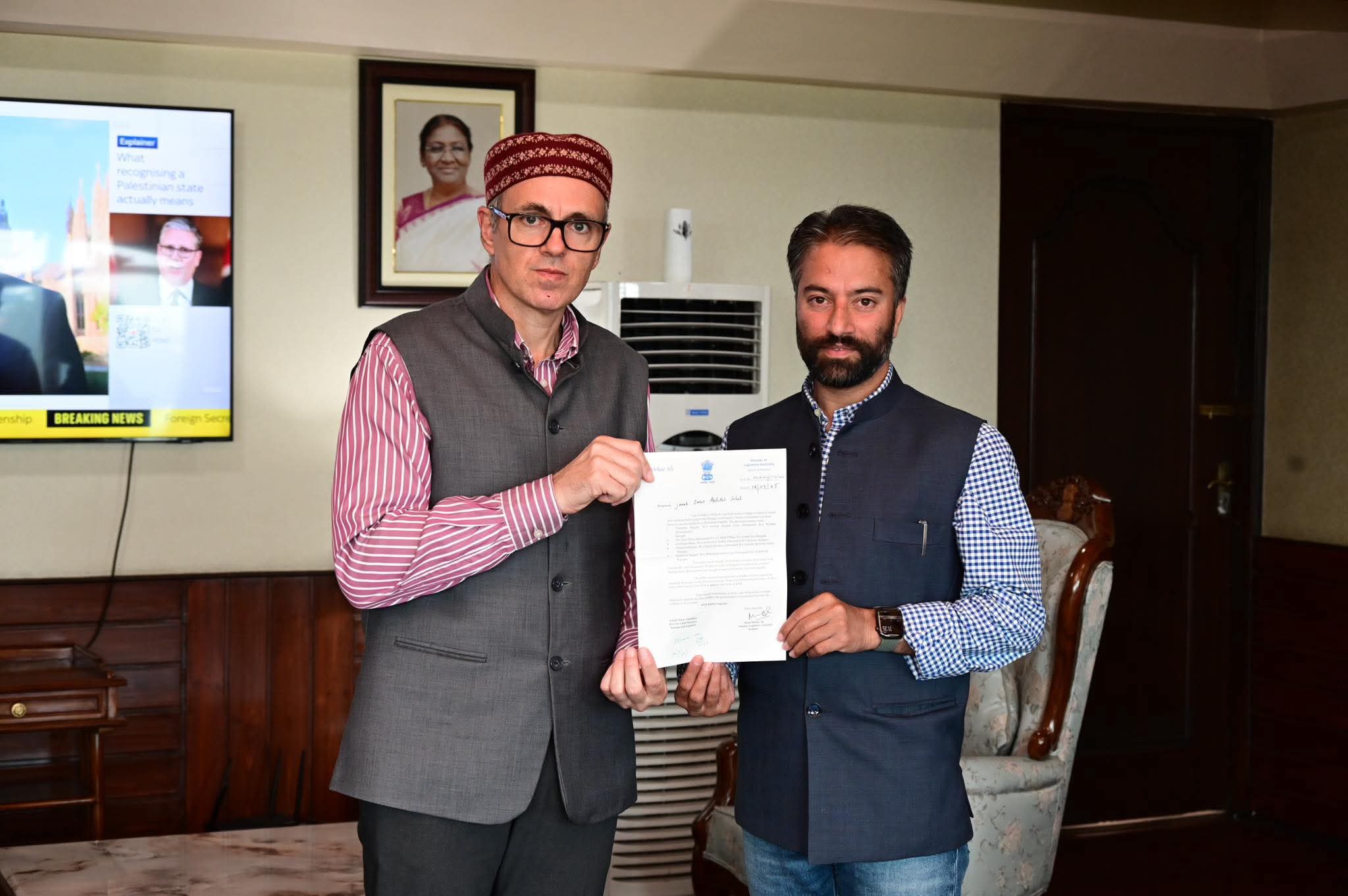 MLA Kangan Mian Mehar Ali Calls on Chief Minister , Discusses Development Projects and Seeks Relief for Landslide Victims in Kullu Himachal Pradesh