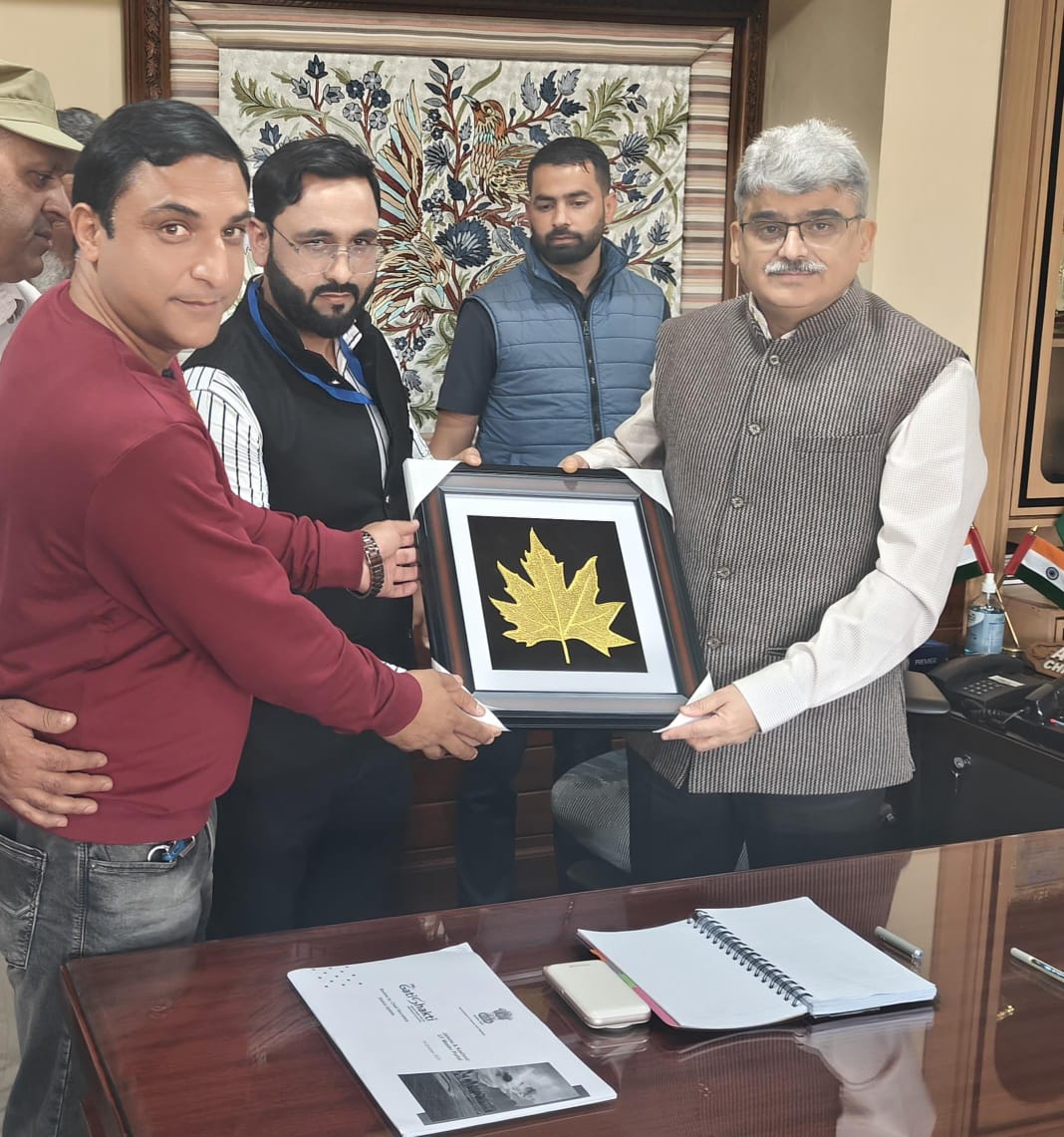 JKECC Delegation Led by President Shah Fayaz calls on worthy Chief Secretary JKUT Atal Dulloo IAS in Civil Secretariat Srinagar