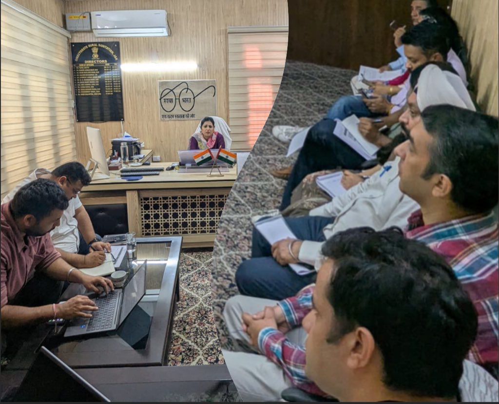 DG Rural Sanitation Chairs Meeting on First Day of Darbar Move at Jammu