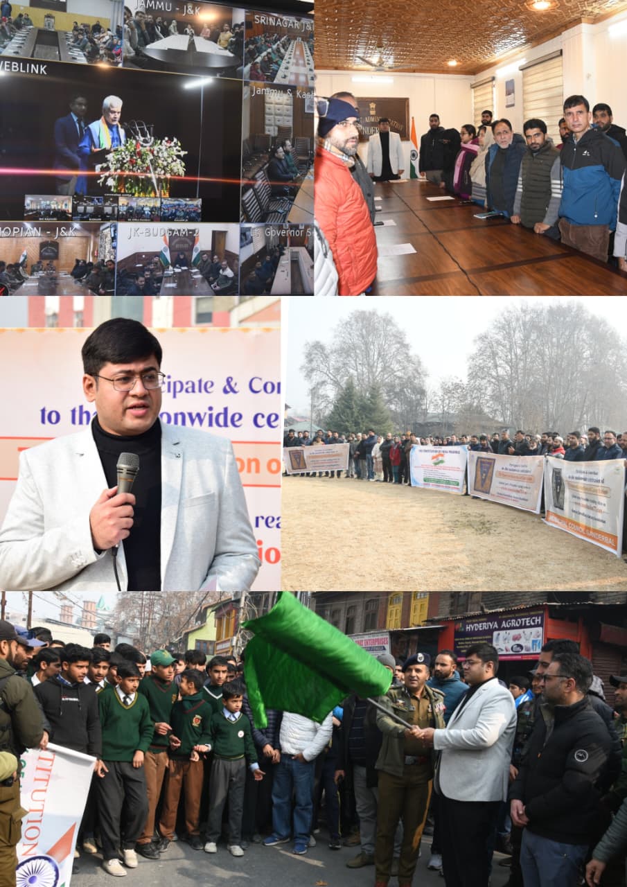 Constitution Day-2026: District Ganderbal joins Preamble reading ceremony led by Hon’ble Lt. Governor J&K