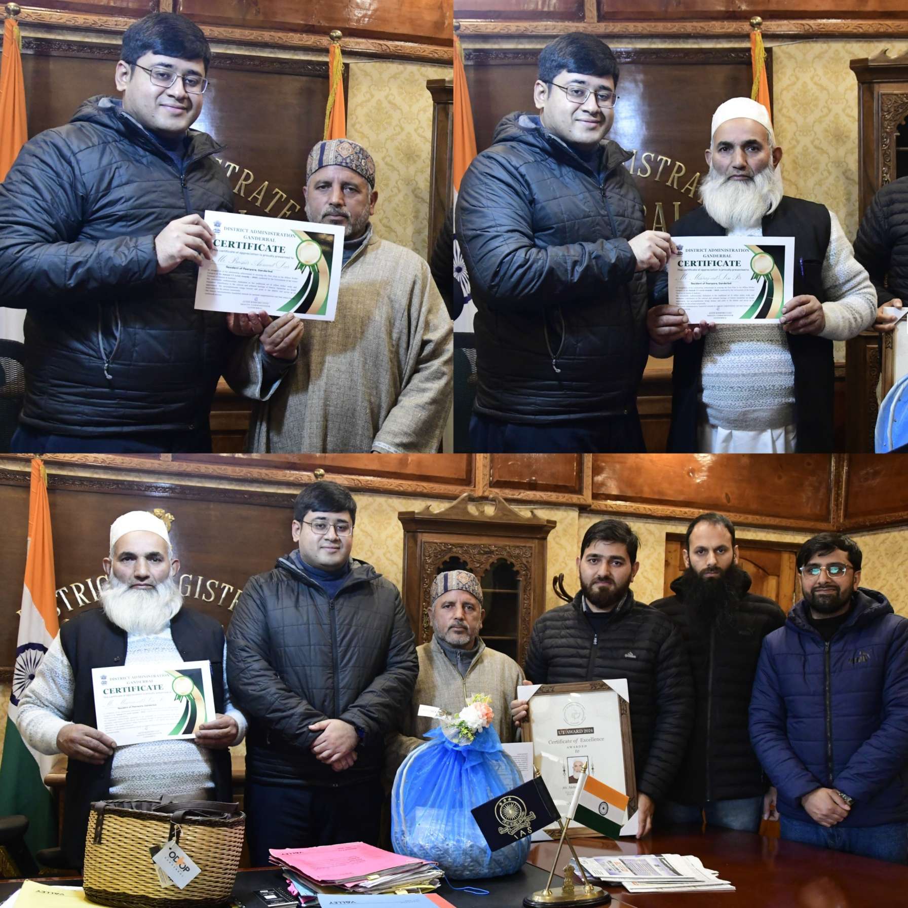DC felicitates Willow Wicker craftsmen for bringing laurels to Ganderbal