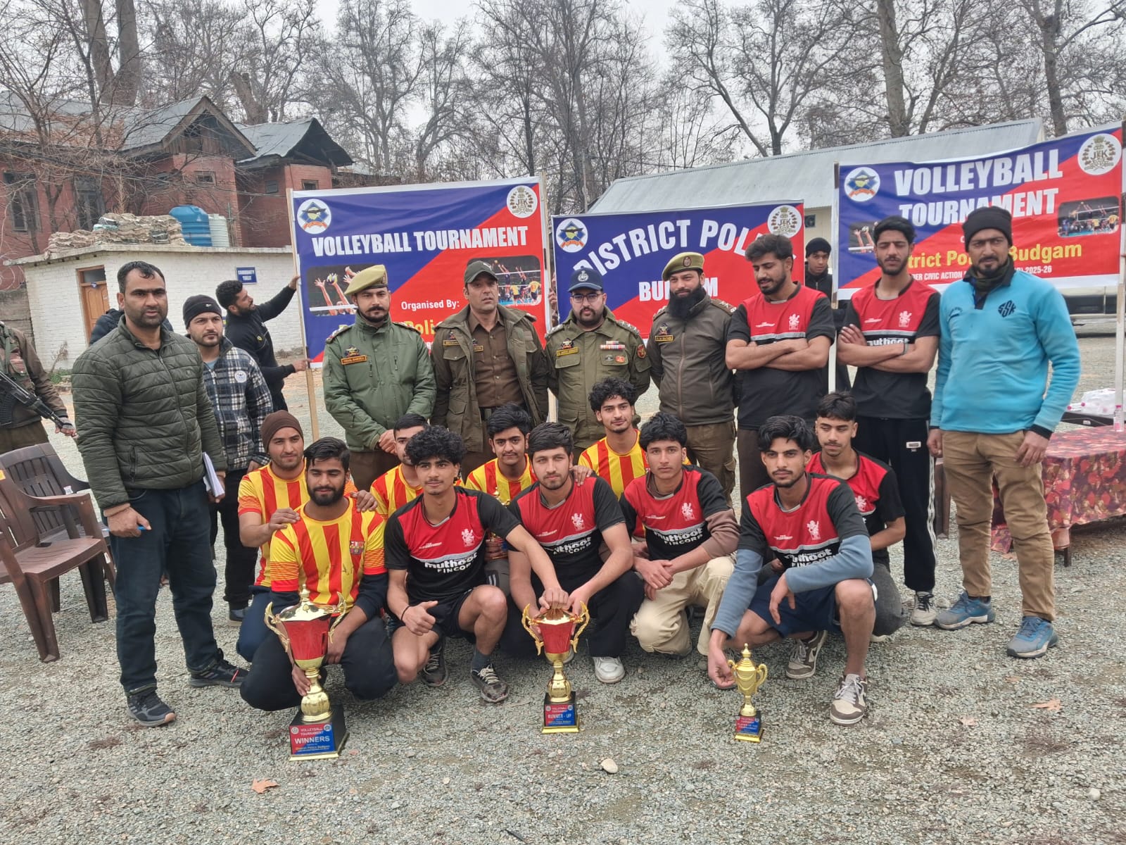 Budgam Police Organises Volleyball Tournament Under Civic Action Programme