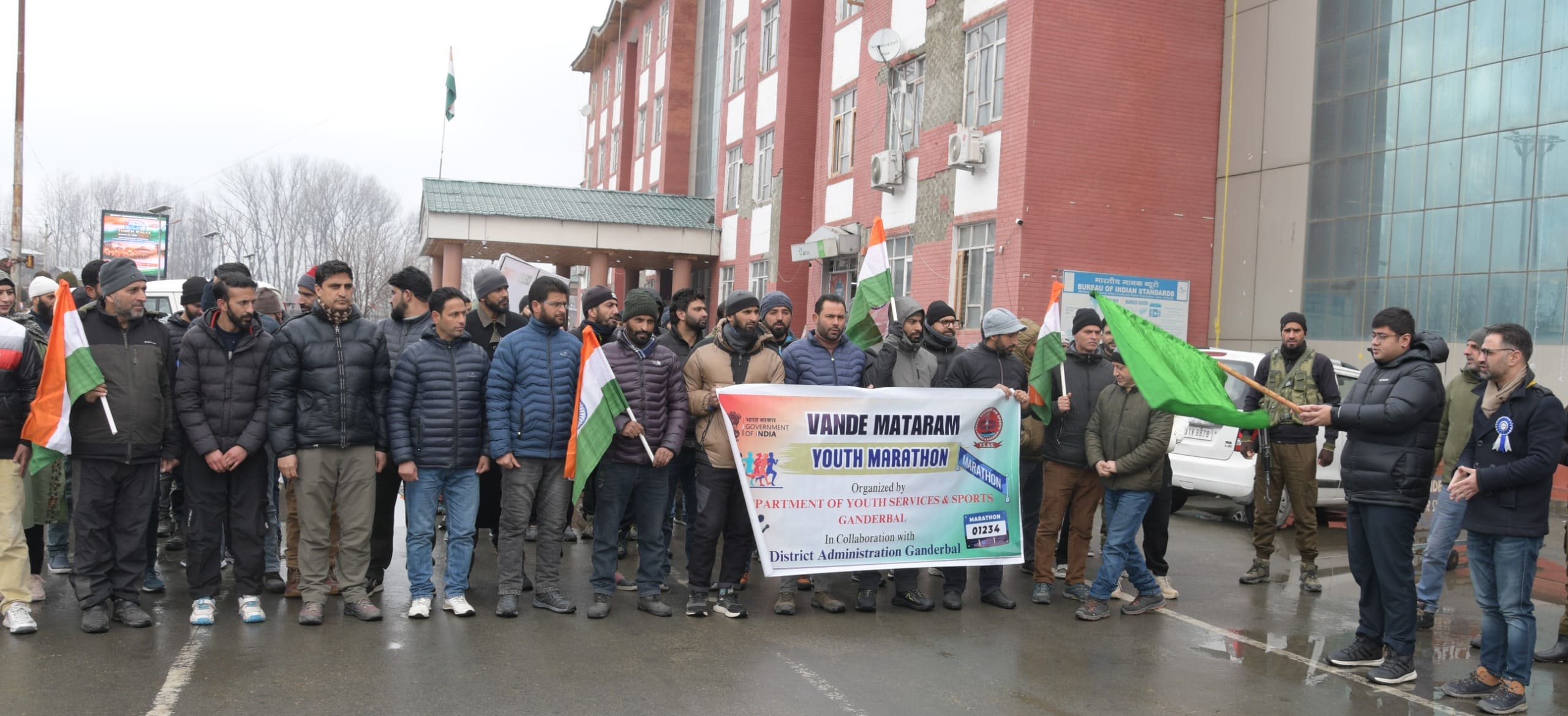 Celebration of 150 Years of Vande Mataram: DC Ganderbal flags-off Youth Run