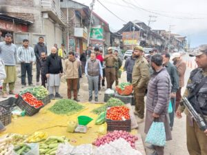 Joint Market Checking Drive Conducted in Kangan Market