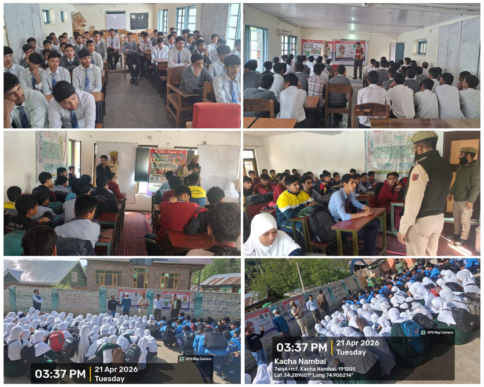GANDERBAL POLICE INTENSIFIES ANTI-DRUG AWARENESS DRIVE UNDER “NASHA MUKT JAMMU & KASHMIR ABHIYAN.”