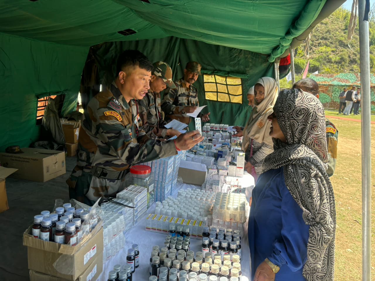 Army’s Major Medical Outreach Brings Lifeline to Remote Anderwan Yarmuqam in Ganderbal in a significant humanitarian initiative